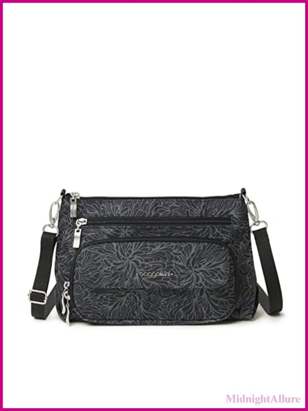 Baggallini RFID Crossbody Bag Lightweight Nylon Travel Purse